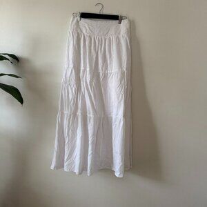 J. Mclaughlin Ophelia Tiered Linen Cotton Skirt